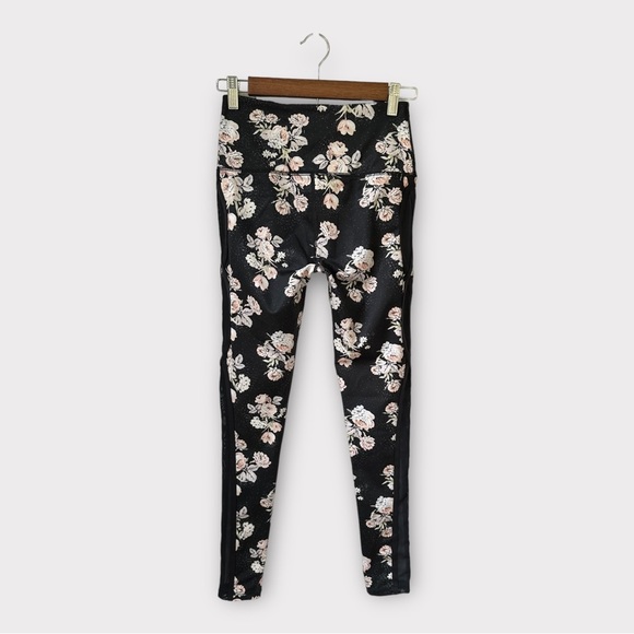 Free People Movement Liza Floral Mesh Leggings, size XS - Picture 1 of 6
